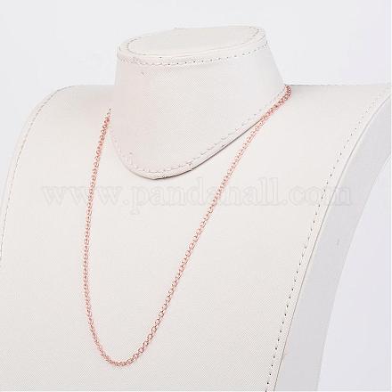Brass Necklace Making NJEW-JN01607-03-1