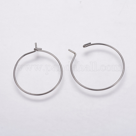 316 accessoires de boucles d'oreilles en acier inoxydable chirurgical X-STAS-K146-039-20mm-1