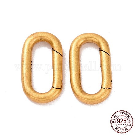 925 anillos de puerta de resorte de plata esterlina STER-D036-15AG-1