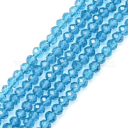 Chapelets de perles en verre transparente   GLAA-R135-2mm-19-1