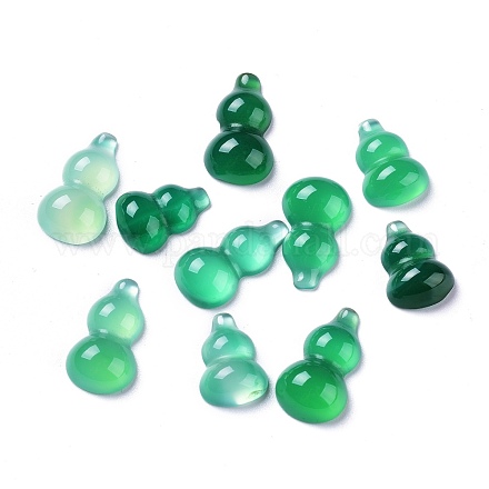 Natürliche grüne Onyx-Achat-Cabochons G-Z012-03-1