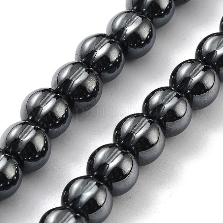Chapelets de perles hématite synthétique sans magnétique G-H303-B16-1