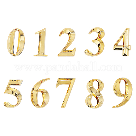 Etiquetas de señal de número de plástico y pvc de gorgecraft KY-GF0001-05C-1