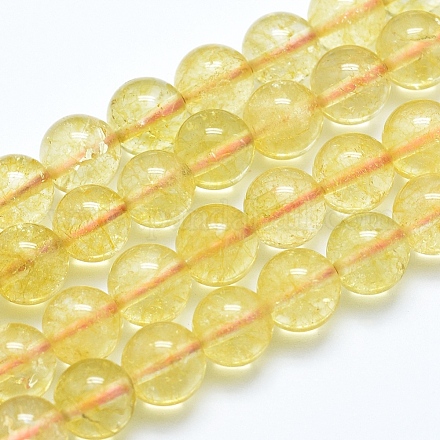 Perline citrino naturale fili X-G-E483-13-8mm-1