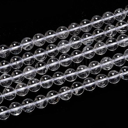 Chapelets de perles en cristal de quartz naturel X-G-H236-05A-8mm-1