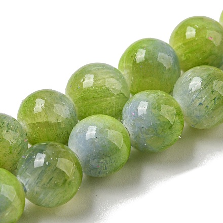 Teñidos de jade natural de hebras G-F764-02A-1