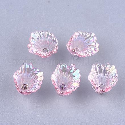 Transparentes bouchons acrylique de perles TACR-T007-01C-1
