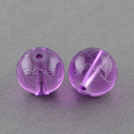 Drawbench Transparent Glass Beads Strands GLAD-Q012-4mm-18-1