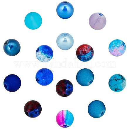 Nbeads 454g perles de verre rondes GLAA-NB0001-11-1