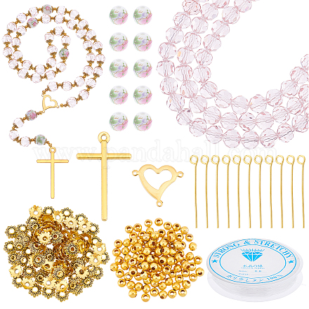 PandaHall Pink Crystal Beads DIY-PH0008-37-1