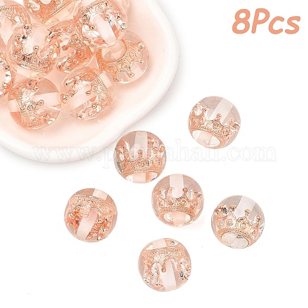 8 шт. прозрачные смоляные бусины&nbsp;RESI-YW0005-96A-1