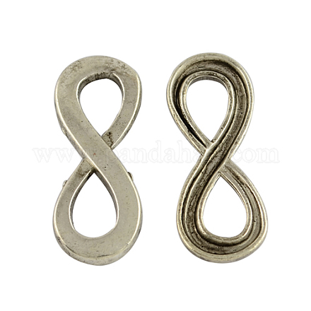 Tibetan Style Alloy Infinity Links connectors for Bracelet Design TIBEP-S188-AS-RS-1