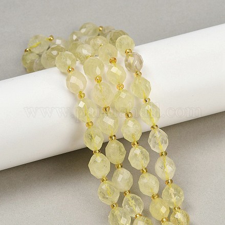 Естественный лимонный кварц нитей бисера G-N342-149I-23-1