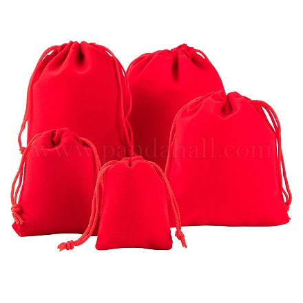 5 estilo de bolsas de terciopelo rectangulares TP-LS0001-01C-1