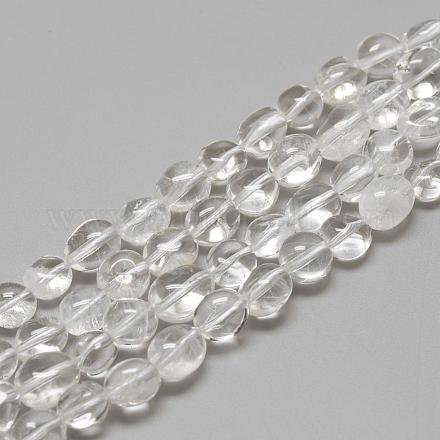 Natural Quartz Crystal Beads Strands G-R445-8x10-08-1