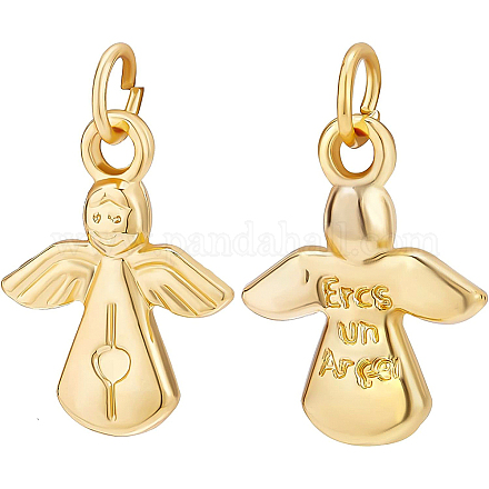 BENECREAT 30Pcs Angel Charms Alloy Pendants 18K Gold Plated Metal Charms for Necklace Bracelet Making and Crafting FIND-BC0002-12-1