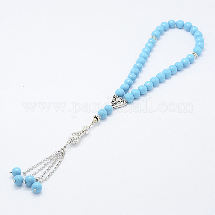 Bracelets de perles de verre mala AJEW-K021-03C-8mm-1