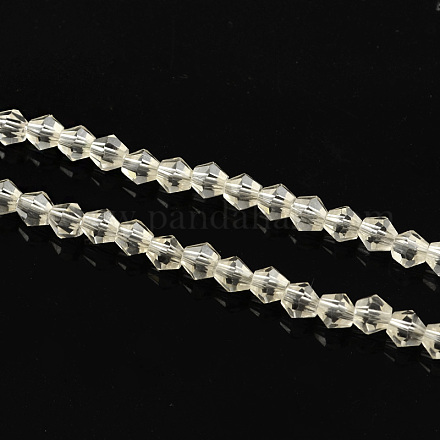 Chapelets de perles en verre transparent EGLA-R094-4mm-14-1