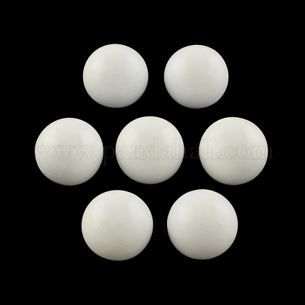 スプレープリント真鍮製穴なしラウンドベルビーズ  ケージボールペンダントに適合  ホワイト  16mm KKB-R001-16mm-10-1