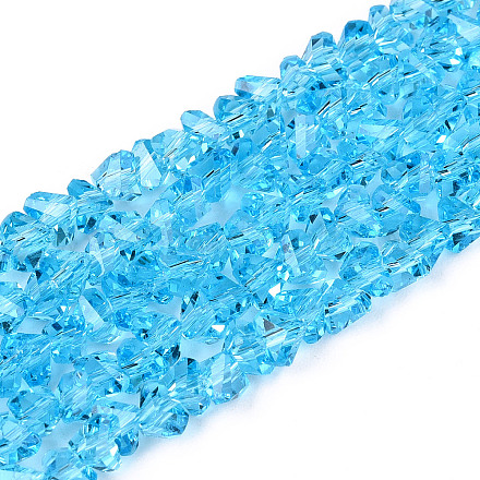 Прозрачные стеклянные бусины&nbsp;LS-GLAA-N018-4mm-03-1