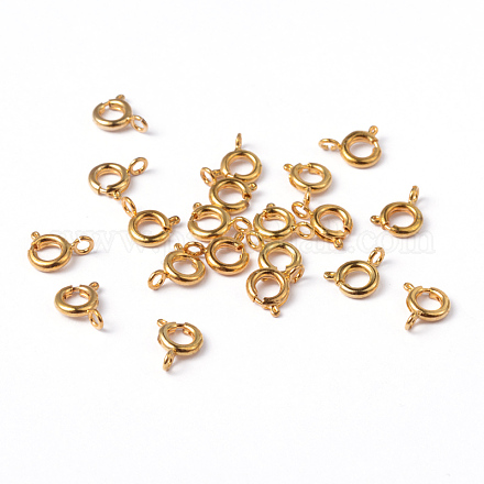 Brass Spring Ring Clasps EC095-G-1