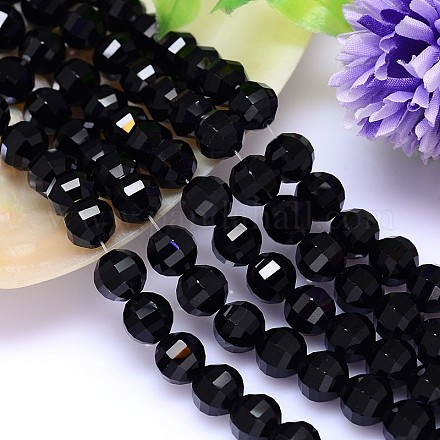 Faceted Round Imitation Austrian Crystal Bead Strands G-M182-8mm-23A-1