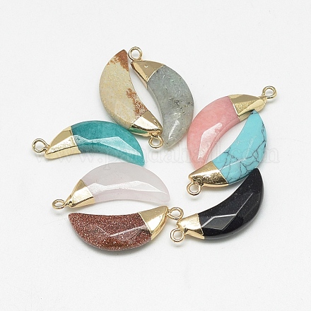 Natural & Synthetic Mixed Stone Pendants G-Q494-80-1