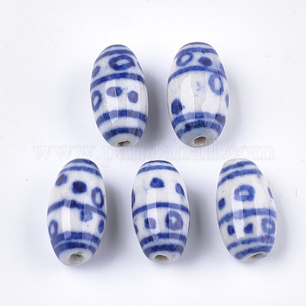 Abalorios de porcelana hechas a mano PORC-S498-63-1