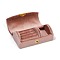 Arch Shaped Velvet Jewelry Set Storage Boxes, Travel Portable Jewelry Case, for Necklaces, Rings, Earrings and Pendants, Pink, 10.2x5.5x3.45cm