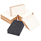 NBEADS 50 Pcs Rectangle Unfinished Wood Slices, Blank Wood Pieces with Sponge Scouring Pads for DIY Painting Ornament Christmas Home Decor, 7.6x5cm