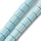Polymer Clay Beads Strands, Column, Dark Turquoise, 6~6.5x6~6.5mm, Hole: 1.2mm, about 61~64pcs/strand, 15.55~15.94''(39.5~40.5cm)