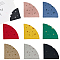 16Pcs 8 Colors PU Leather Fan Bookmarks, Book Corner Protectors, for Book Lovers Writers Readers, Mixed Color, 54x55x3.5mm, 2pcs/color