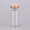Transparent Glass Headspace Vials, with Aluminum Flip Off Caps and Rubber Stoppers, Flat Bottom Lab Vial, Clear, 5.5cm, Capacity: 10ml