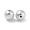 Plating Acrylic Beads, Round, Silver Plated, 16mm, Hole: 1.9mm