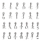 26Pcs 26 Styles Rack Plating Alloy Crystal Rhinestone European Dangle Charms, Large Hole Pendants, Letter Links, Cadmium Free & Lead Free, Platinum, Letter A~Z, 23~27mm, Pendants: 13~16.5x6~14x2mm, Hole: 4.5mm, 1pc/style
