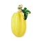 Alloy Enamel Pendants, Fruits, Golden, Carambola, 18.5x11.5x9.5mm, Hole: 1.6mm
