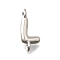 Brass Connector Charms, Lead Free & Cadmium Free, Long-Lasting Plated, Rack Plating, Platinum, Letter L, 12.5x5.5x2mm, Hole: 1.2mm