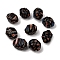 Handmade Millefiori Glass Beads, Nuggets, Faceted, Coconut Brown, 21~22x17~18x17~18mm, Hole: 1mm