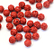 Round Cinnabar Beads, FireBrick, 10mm, Hole: 1~2mm