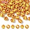 Opaque Acrylic Beads, Baseball, Champagne Yellow, 12mm, 50pcs