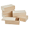 SUPERFINDINGS 6Pcs Wood Box with Slide Lid 6.6x3.7inch Unfinished Wooden Storage Box Small Wooden Box Trinket Storage Box with Slide Top for DIY Crafts Home Decoration Jewelry