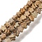 Natural Picture Jasper Beads Strands, Star, 6x5.5x2mm, Hole: 0.8mm, about 75pcs/strand, 14.57 inch(37cm)