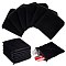 PH PandaHall 25pcs Jewelry Storage Pouches, Black Velvet Jewelry Bags Square Coin Purse with Alloy Zipper Jewelry Storage Bags for Jewelry Bracelet, Headphone, Bead, Gift, 5.9x6.4inch