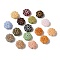 Opaque Lampwork Beads, Flower, Mixed Color, 15x6mm, Hole: 1mm, about 38pcs/100g