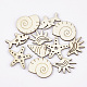 Unfinished Wooden Cabochons WOOD-T011-01-1