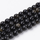 Natural Golden Sheen Obsidian Beads Strands G-Q462-104-8mm-1