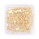 アイアン製ペーパークリップ  合金パーツ  ゴールドカラー  6.4x6.3x2cm  20個/箱 PALLOY-JP0005-04G-3