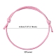 30 pièce de bracelets à cordon tressé en polyester ciré réglables en 5 couleurs BJEW-FZ00016-4