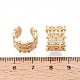 Латунные серьги-манжеты из прозрачного кубического циркония EJEW-T047-83G-3