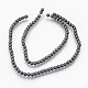 Electroplate Non-Magnetic Synthetic Hematite Beads Strands G-F585-C-4mm-3